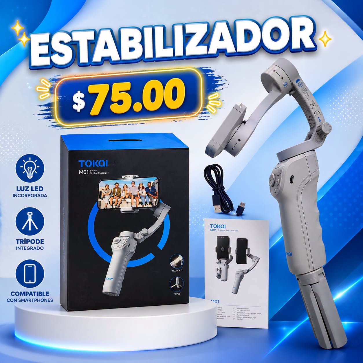 Fotografía real de Estabilizador para smartphone