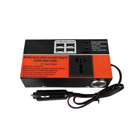Fotografía real de Inversor de corriente 12V a 110V