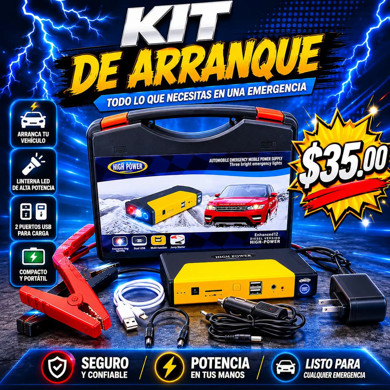 Fotografía real de Kit de arranque para vehículo