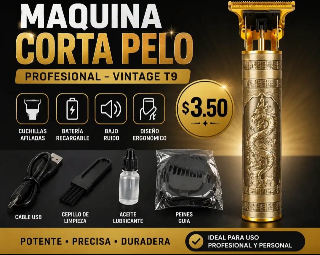 Fotografía real de Máquina corta pelo Vintage T9