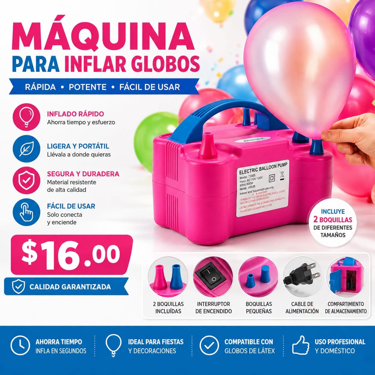 Fotografía real de Máquina para inflar globos