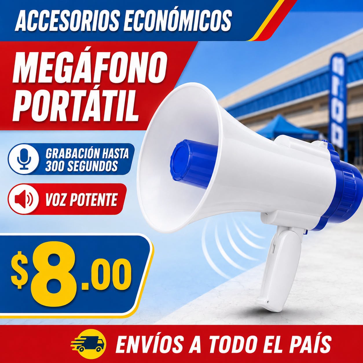 Fotografía real de Megáfono portátil