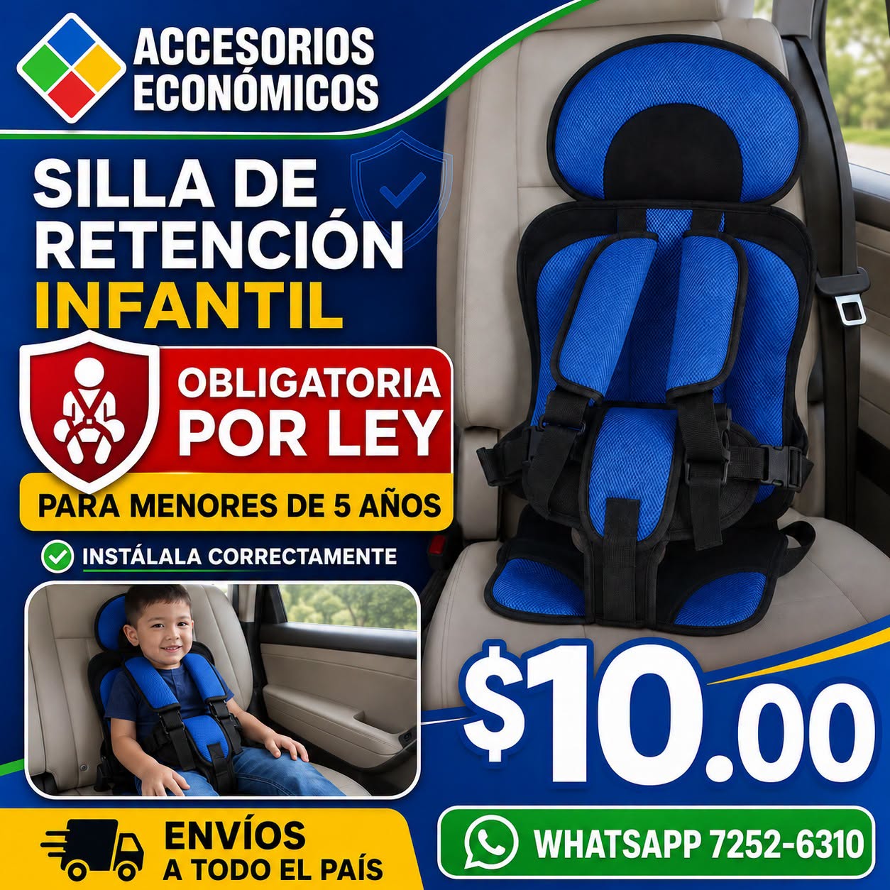 Fotografía real de Silla de retención infantil