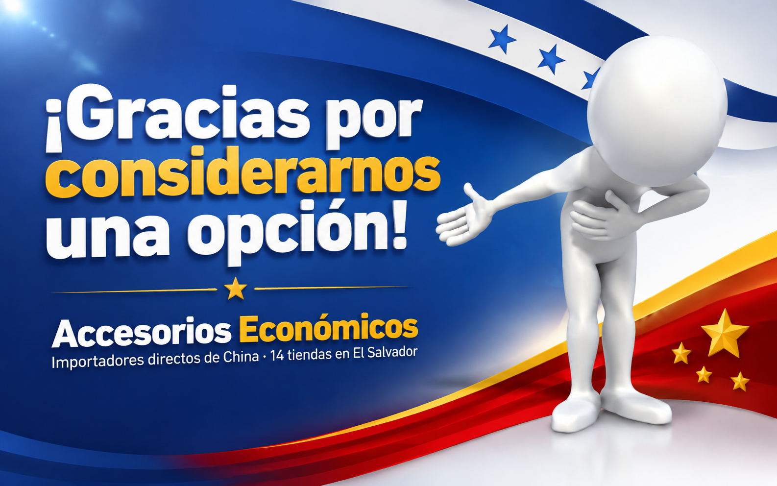 ¡Gracias por considerarnos una opción! Accesorios Económicos
